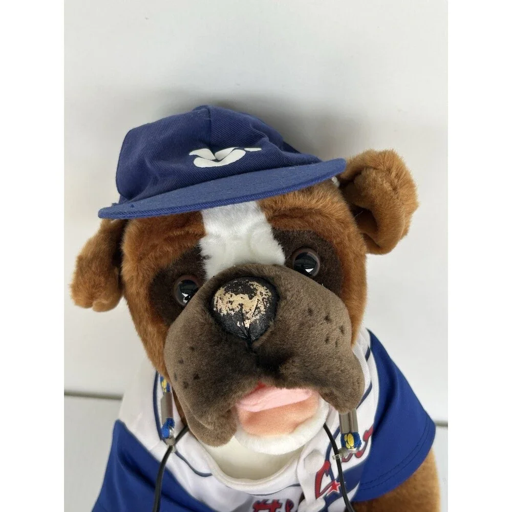 Vintage Build A Bear Boxer Dog Baseball Uniform All Star Plush Champ 18”